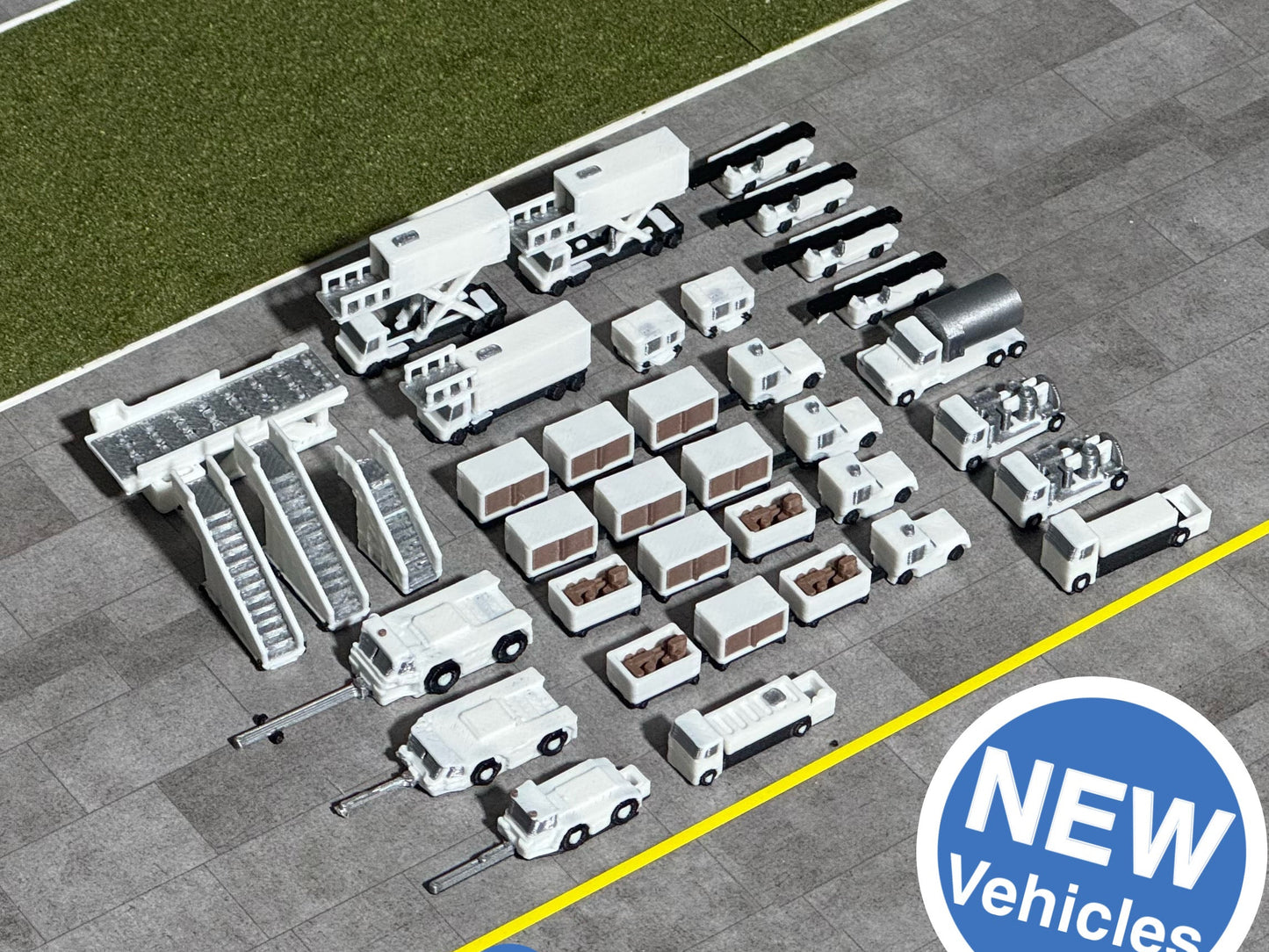 NEW: 1:400 Scale GENERIC GSE DELUXE- more vehicles + improved designs. Jetset Models Airport Accessories