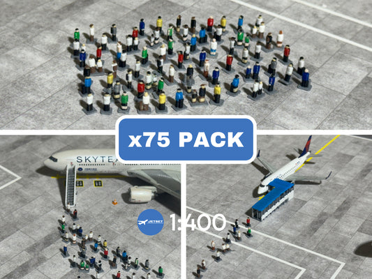 1:400 Scale x75 Passengers (PAX) For Model Airport
