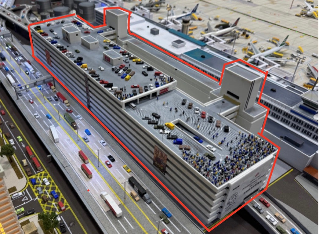 KAI TAK PARKING GARAGE 1:400 Scale (Compatible With Other Airports)