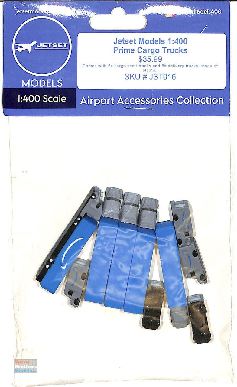 Jetset Models 1:400 Scale Amazon Prime x5 Semi Trucks x5 Delivery Trucks
