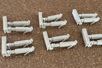 6x 2 Gate Wide-Body Airbridges Jetways Jet Bridges 1:400 Scale