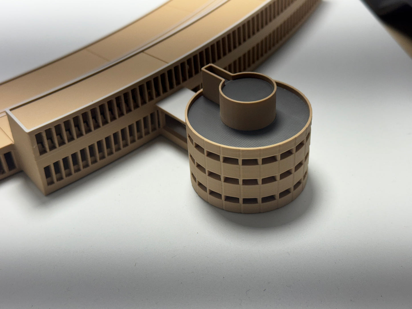 1:400 Scale Airport Support Building (Bent Roofline) | Model Airport Diorama Accessory