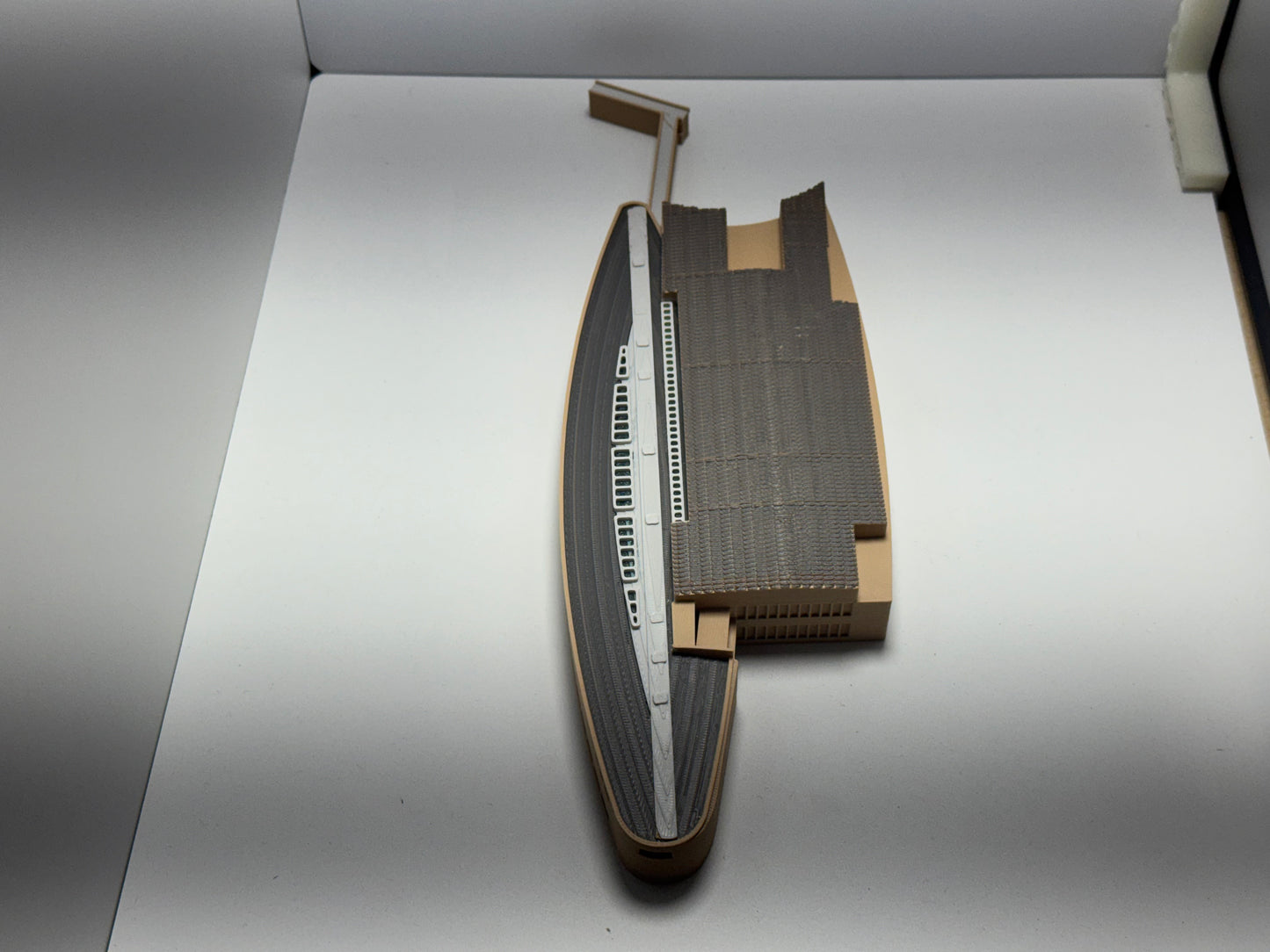1:400 Scale Airport Support Building (Skylight Roof) | Model Airport Diorama Accessory