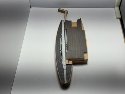 1:400 Scale Airport Support Building (Skylight Roof) | Model Airport Diorama Accessory