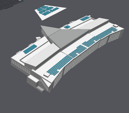 1:400 Scale Boston Logan Terminal A | Complete Airport Terminal Model | Diorama Centerpiece