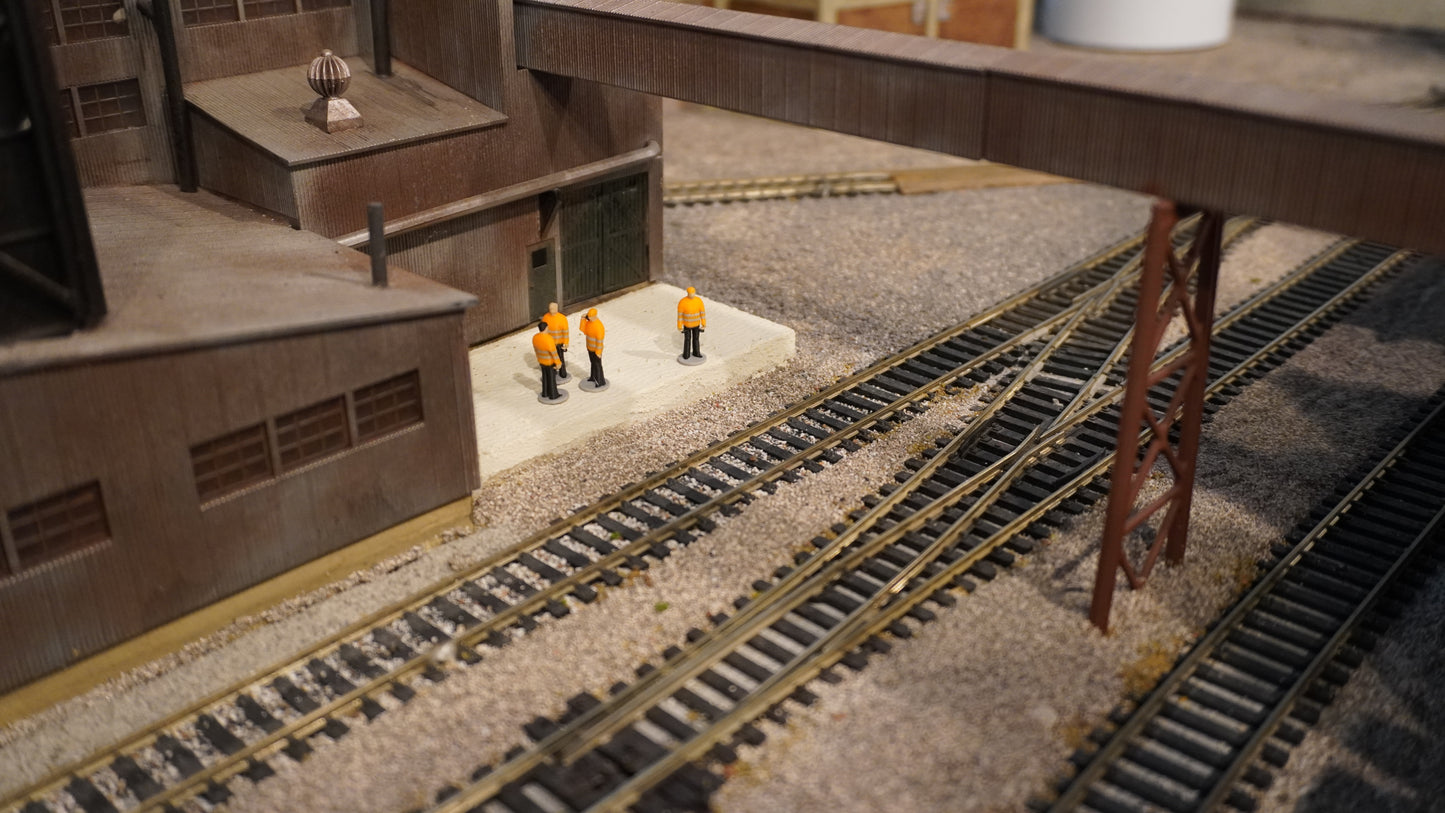 1:87 HO SCALE x60 High Quality Model Train Worker Figurines. Ready to go- No painting necessary. Model Train Accessories
