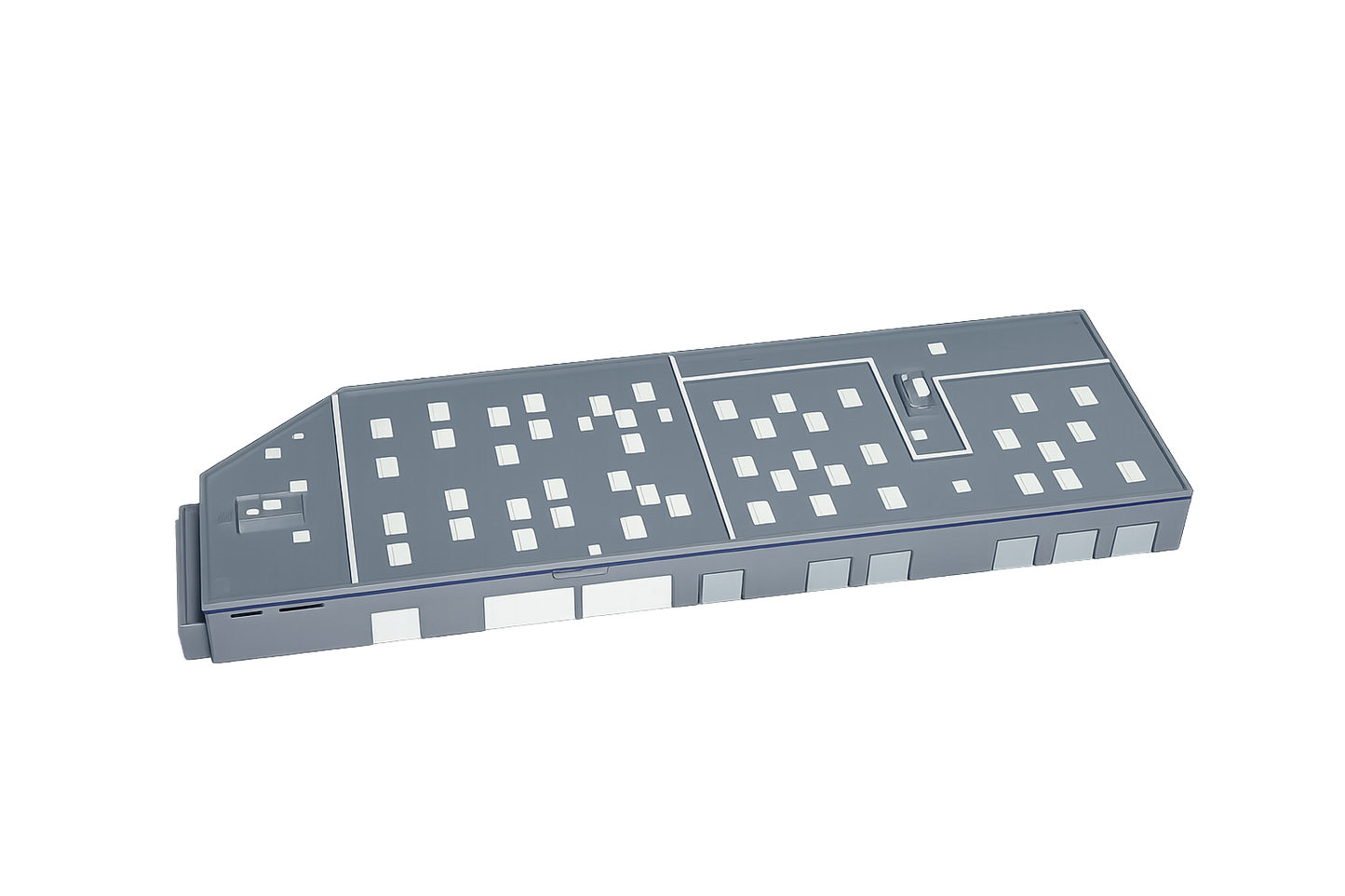 1:400 Scale Grey Cargo Support Building | Freight Ramp Diorama Accessory
