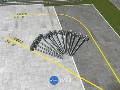 1:400 Jetset Models x12 Airport Lights Set