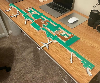 1:400 Scale Lihue Airport (LIH) Model | Free Hawaiian Airlines GSE Included | Island Diorama