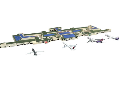 1:400 Scale Lihue Airport (LIH) Model | Free Hawaiian Airlines GSE Included | Island Diorama