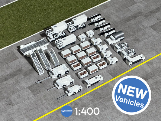 NEW: 1:400 Scale GENERIC GSE DELUXE- more vehicles + improved designs. Jetset Models.