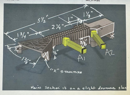 1:400 Scale JFK Overwing Jetbridges Set (x5) | Retro Jet Age Lattice Design | Vintage Terminal Accessory