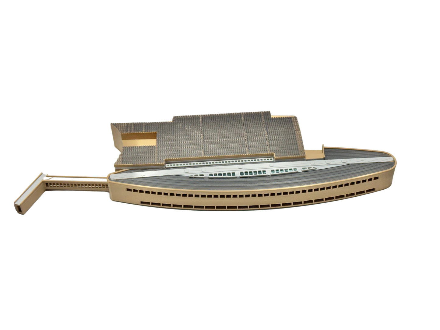 1:400 Scale Airport Support Building (Skylight Roof) | Model Airport Diorama Accessory