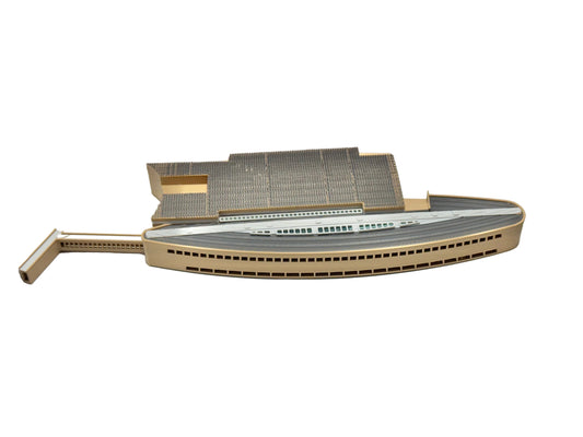 1:400 Scale Airport Support Building (Skylight Roof) | Model Airport Diorama Accessory