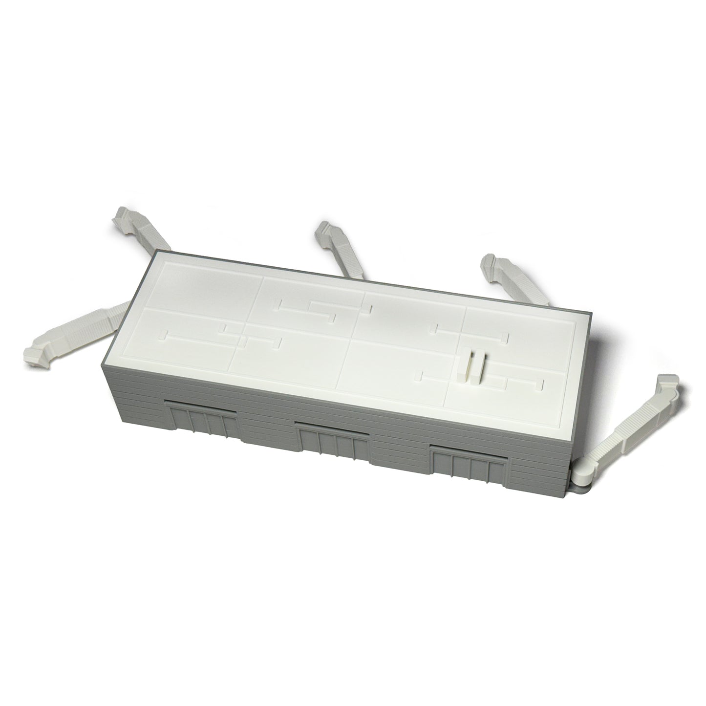 Model Airport Terminal 5x Gates with Removable Roof (13” x 5”)