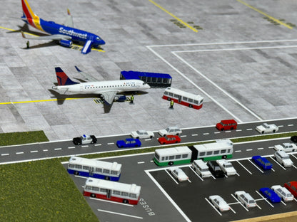 Jetset Models 1:400 Scale 8x Airport Busses