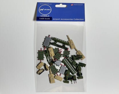 Jetset Models 1:400 Airport Accessories Scale Military GSE with 30 pieces