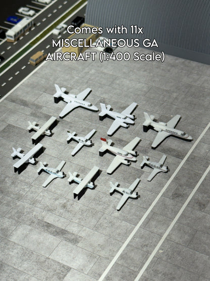 11x 1:400 Scale Miscellaneous General Aviation Aircraft (Cessnas, Cirrus, Beechcraft)