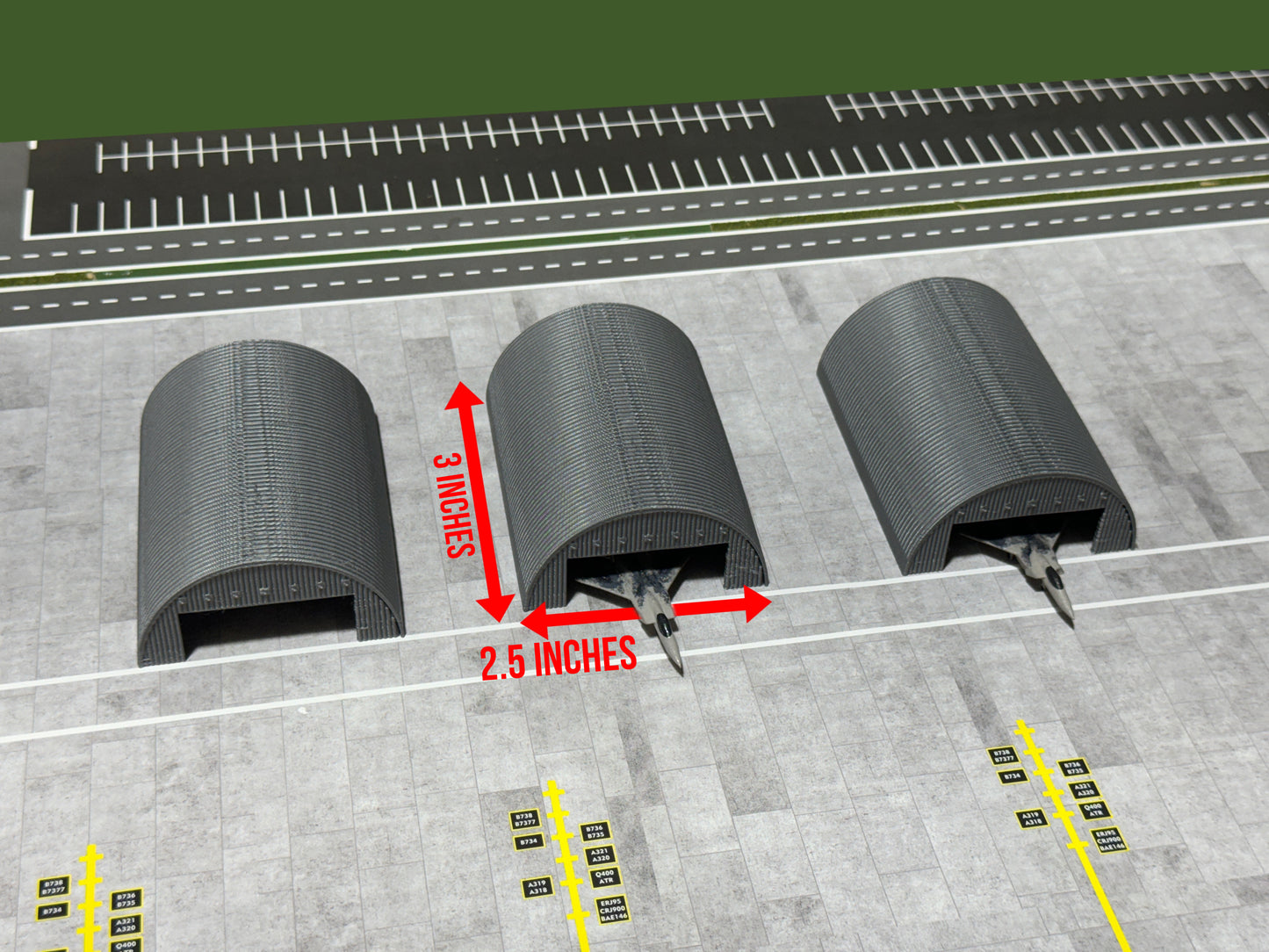 Jetset Models 1:400 Scale 3x Airport Hangars