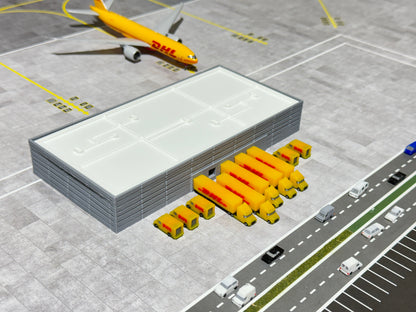 Jetset Models 1:400 Scale DHL Set x5 Semi Trucks + x5 Delivery Trucks