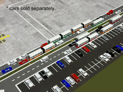 Jetset Models 1:400 Scale 8x Airport Busses