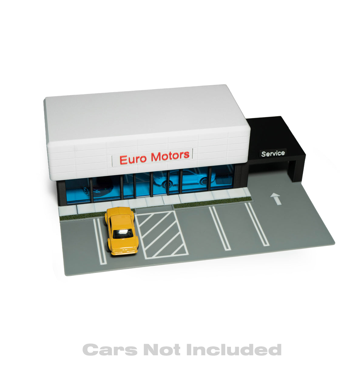1:64 Scale Diecast Car Dealership Display Case | Compatible with Hot Wheels & Matchbox | Removable Roof