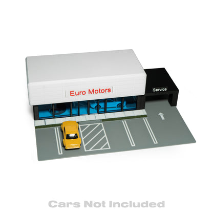 1:64 Scale Diecast Car Dealership Display Case | Compatible with Hot Wheels & Matchbox | Removable Roof