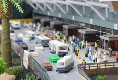 1:400 Scale Airport Passengers Set (x75) | Multicolor PAX Figures | Model Airport Diorama Accessory