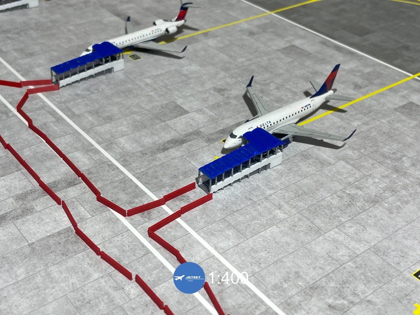 Jetset Models 1:400 Regional/Small-Body Passenger Ramps+Fence (C/W Gemini Jets)